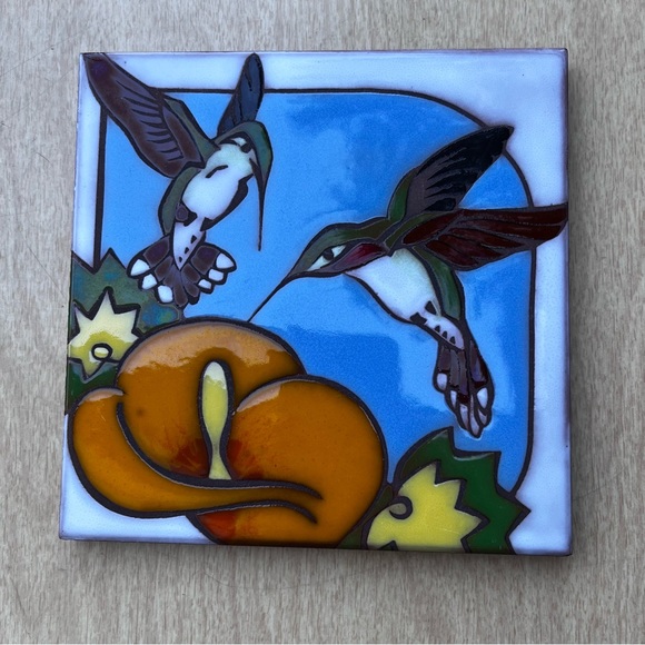 Edilgres Vintage Italian Hummingbird Tile Sz 6” X 6” - Picture 1 of 8